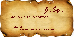 Jakob Szilveszter névjegykártya
